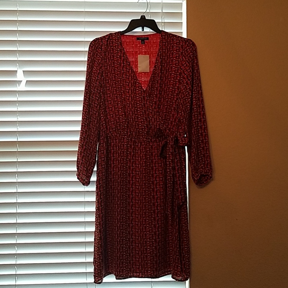 Lands end wrap dress